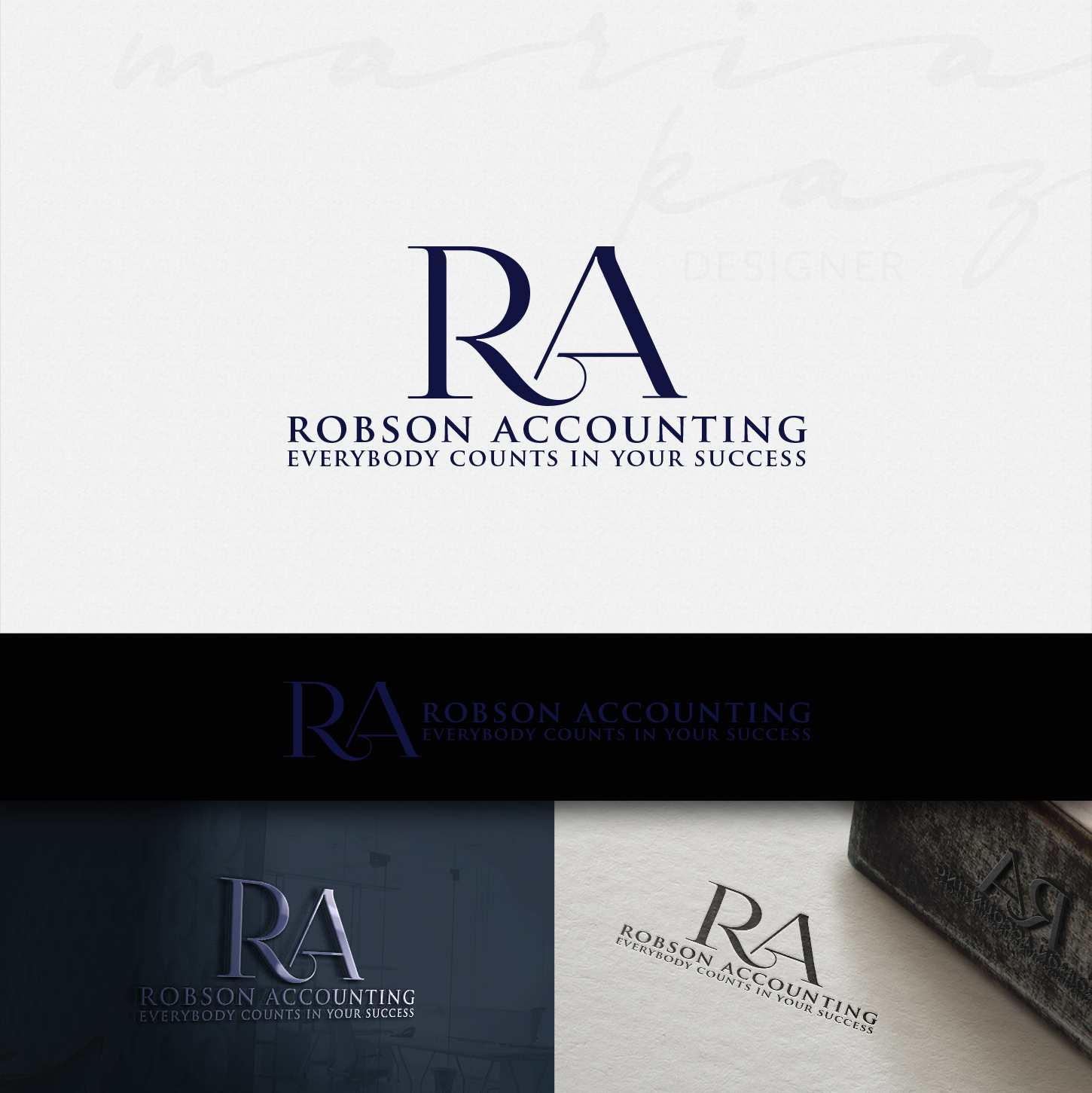 Logo Design by maria-kaz for Robson Accounting  | Design #12642801