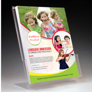 Flyer Design by creative.bugs for MIndBloom Preschool | Design: #12620190