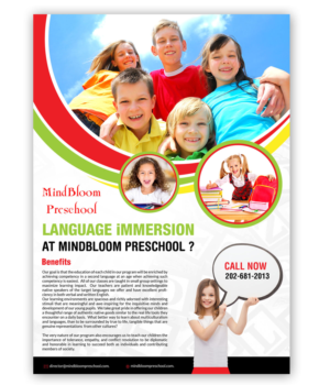 Flyer Design by creative.bugs for MIndBloom Preschool | Design: #12629295