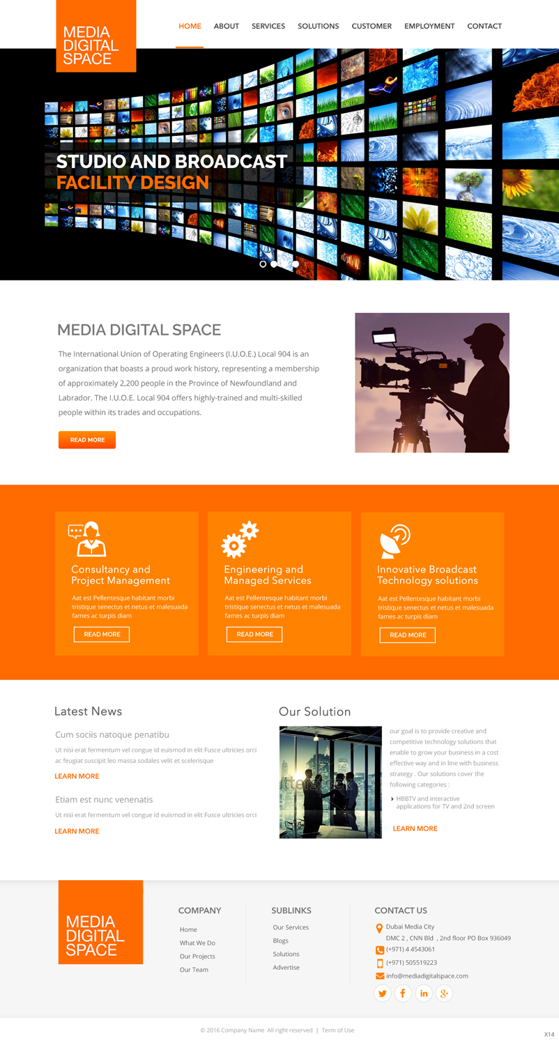 Web Design by pb for Media digital space | Design #12621049