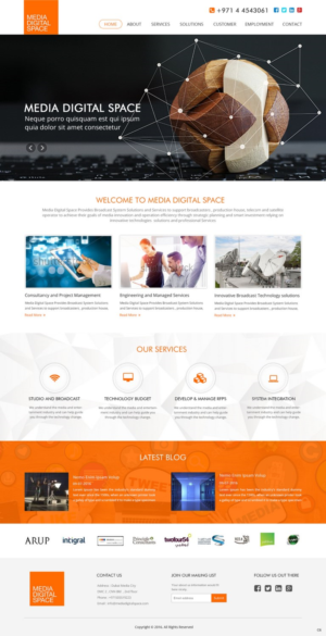 Diseño Web por pb para Media digital space | Diseño: #12621056