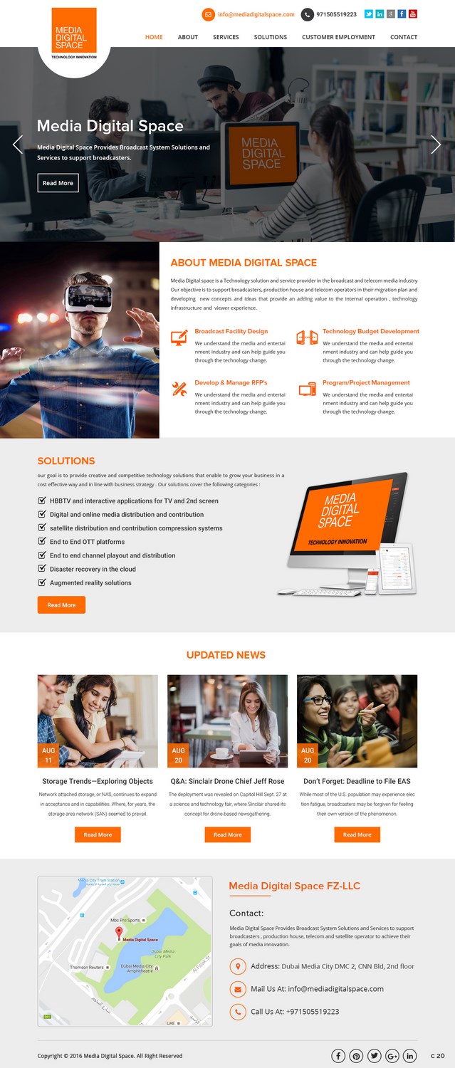 Web Design by pb for Media digital space | Design #12621063