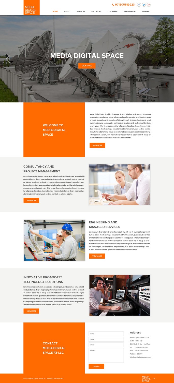 Diseño Web por pb para Media digital space | Diseño #12621064