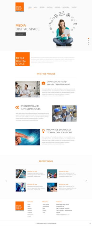 Diseño Web por pb para Media digital space | Diseño: #12621070