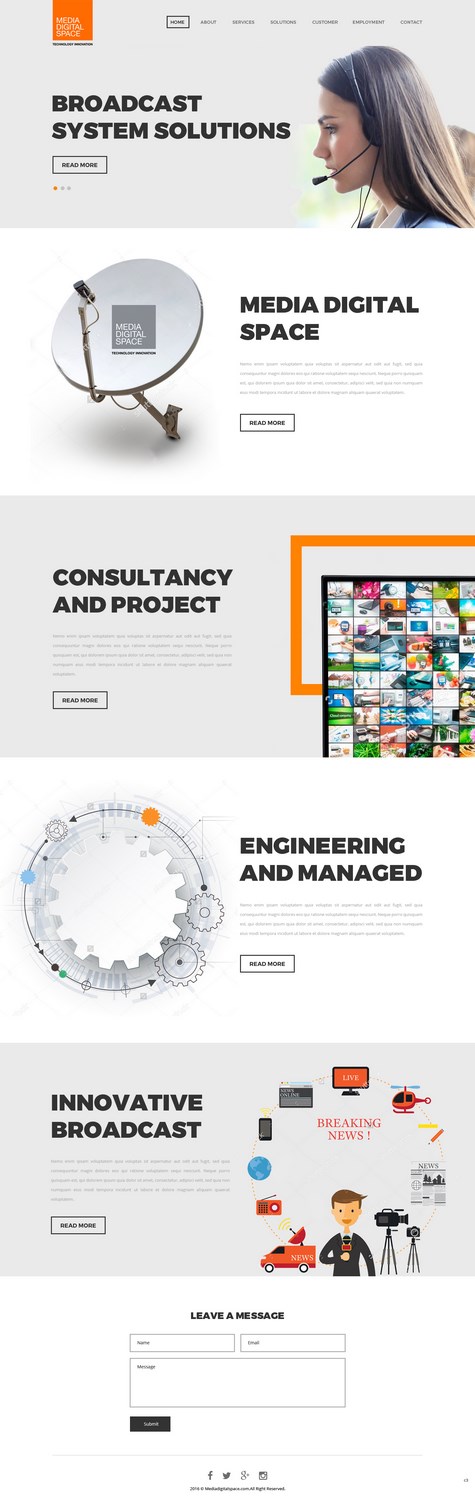 Diseño Web por pb para Media digital space | Diseño #12621071