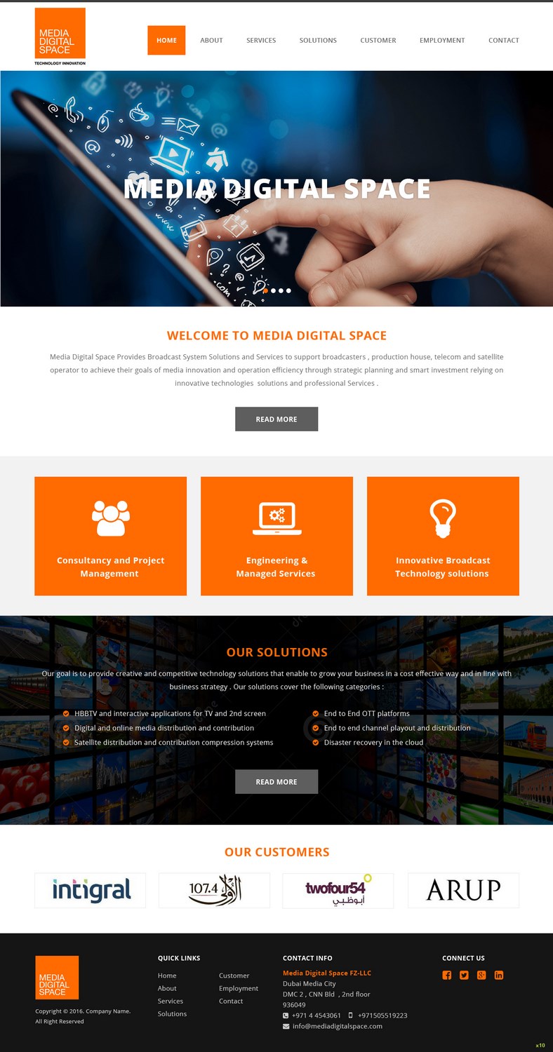 Web Design by pb for Media digital space | Design #12626733