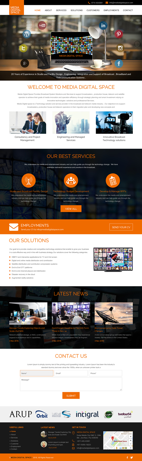 Diseño Web por rightway para Media digital space | Diseño #12618665