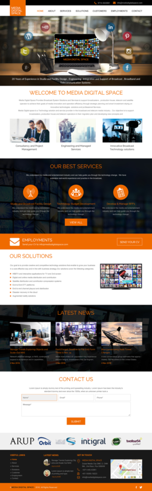 Web Design by rightway for Media digital space | Design: #12618665