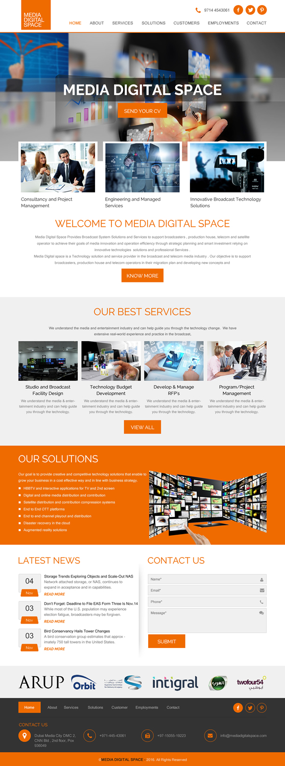 Web Design by rightway for Media digital space | Design #12618668