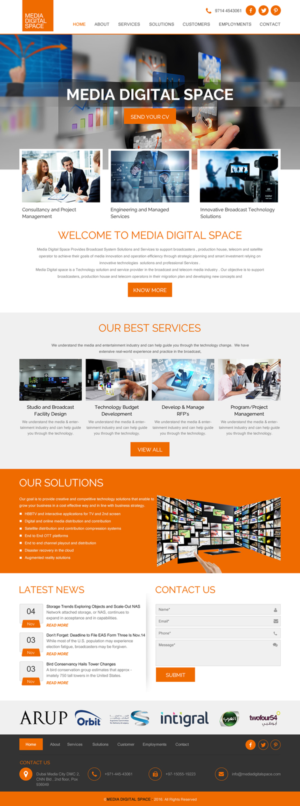 Web Design by rightway for Media digital space | Design: #12618668
