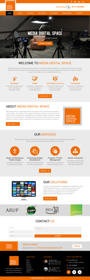 Web Design by rightway for Media digital space | Design: #12618669