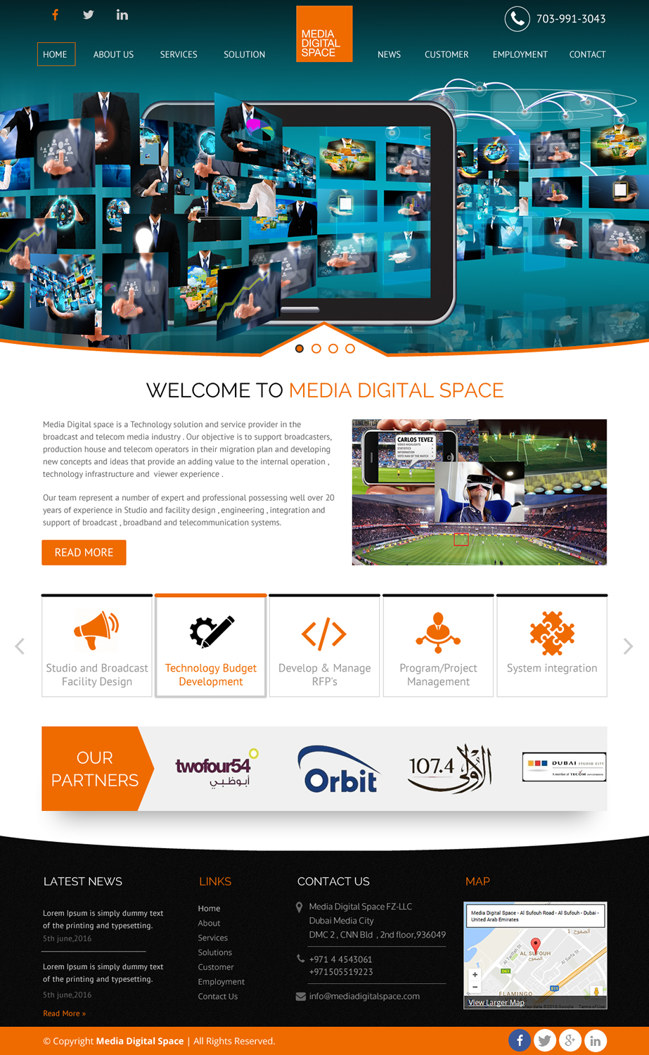 Web Design by rightway for Media digital space | Design #12618674