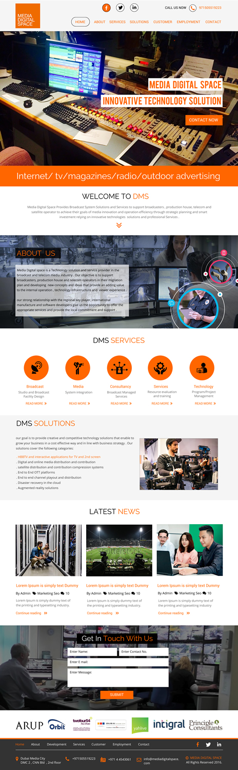 Web Design by rightway for Media digital space | Design #12618683