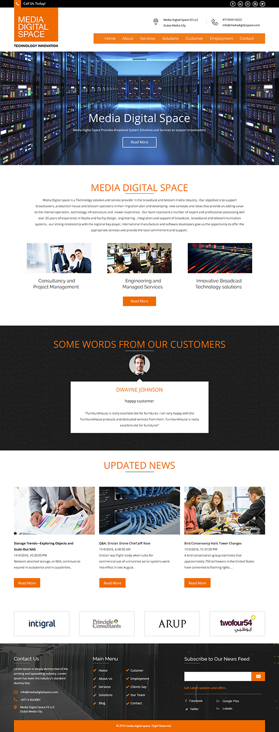 Web Design by Xclusive Designers for Media digital space | Design #12618417