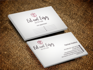 Design de Carte de Visite par Pixi Dust pour Eat and Enjoy Nutrition | Design : #12621236