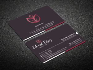 Design de Carte de Visite par Verified artistry (Design garden) pour Eat and Enjoy Nutrition | Design : #12625157