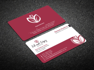 Design de Carte de Visite par Verified artistry (Design garden) pour Eat and Enjoy Nutrition | Design : #12625166
