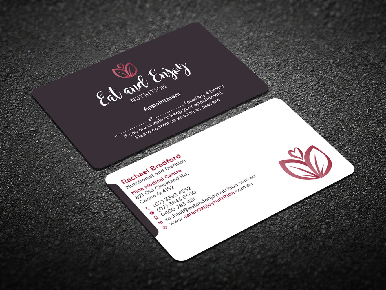 Business Card Design by Verified artistry for Eat and Enjoy Nutrition | Design #12625167