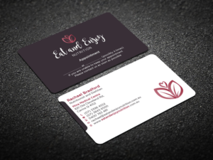Design de Carte de Visite par Verified artistry (Design garden) pour Eat and Enjoy Nutrition | Design : #12625167