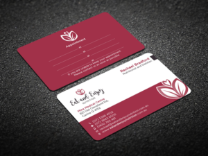 Design de Carte de Visite par Verified artistry (Design garden) pour Eat and Enjoy Nutrition | Design : #12626086