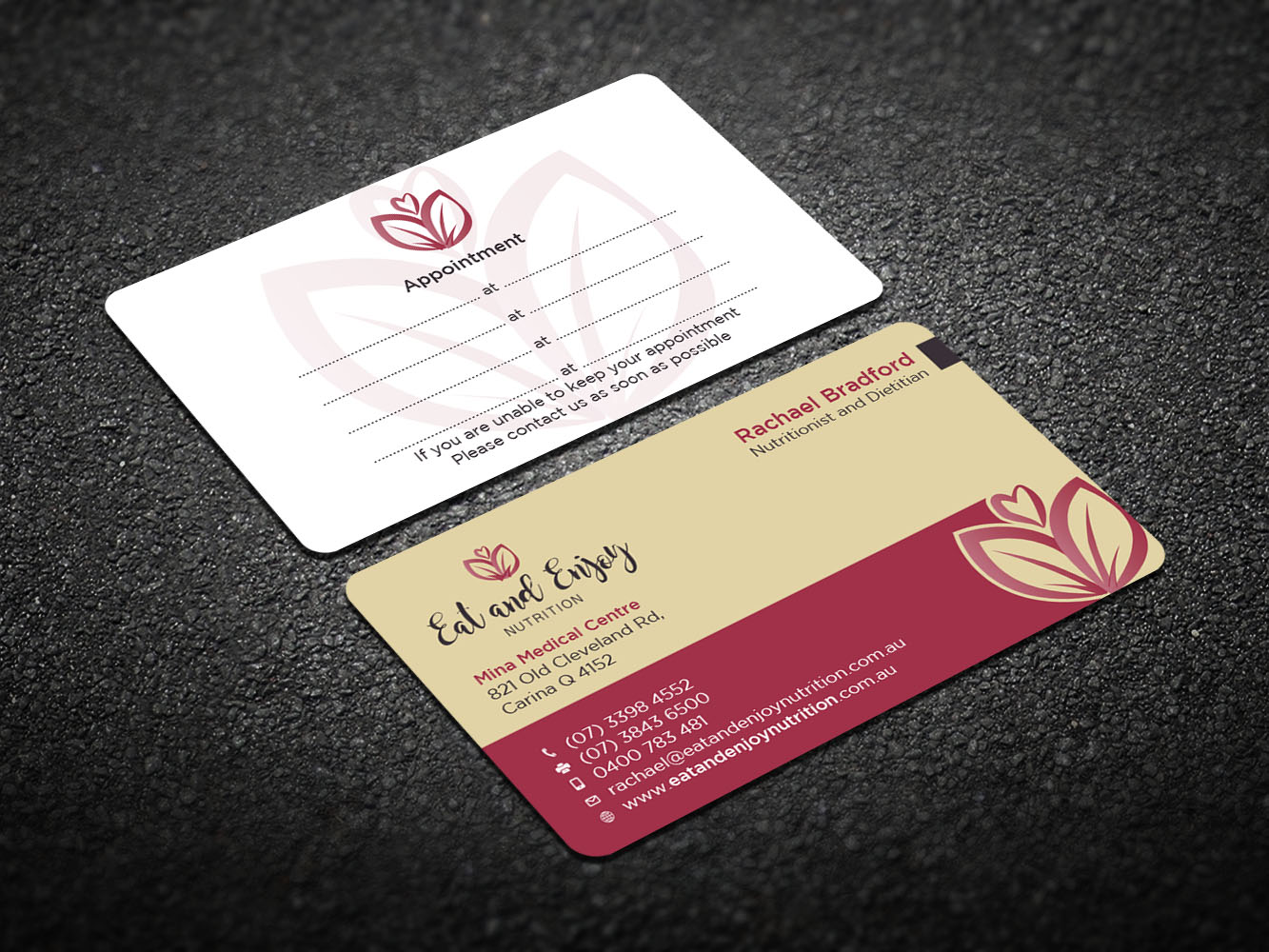 Business Card Design by Verified artistry for Eat and Enjoy Nutrition | Design #12626728