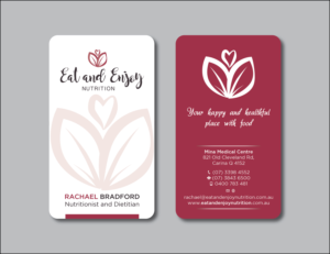 Business Card Design by Verified artistry for Eat and Enjoy Nutrition | Design: #12639225
