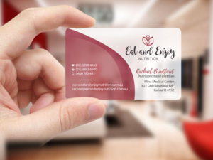 Design de Carte de Visite par Creations Box 2015 pour Eat and Enjoy Nutrition | Design : #12622374