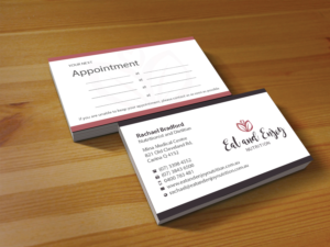 Design de Carte de Visite par Creations Box 2015 pour Eat and Enjoy Nutrition | Design : #12622376