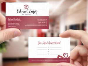 Business Card Design by Creations Box 2015 for Eat and Enjoy Nutrition | Design: #12622377