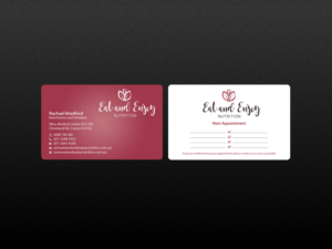 Business Card Design by Creations Box 2015 for Eat and Enjoy Nutrition | Design: #12622392
