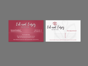 Business Card Design by Creations Box 2015 for Eat and Enjoy Nutrition | Design: #12622394