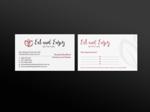 Business Card Design by Creations Box 2015 for Eat and Enjoy Nutrition | Design: #12622395