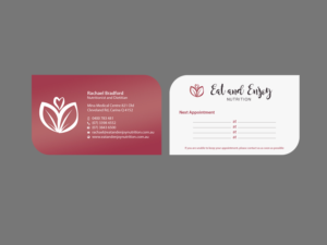 Business Card Design by Creations Box 2015 for Eat and Enjoy Nutrition | Design: #12622396