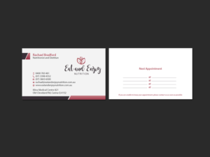 Business Card Design by Creations Box 2015 for Eat and Enjoy Nutrition | Design: #12622398