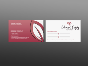 Business Card Design by Creations Box 2015 for Eat and Enjoy Nutrition | Design: #12622400