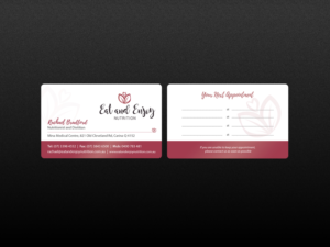 Business Card Design by Creations Box 2015 for Eat and Enjoy Nutrition | Design: #12630755