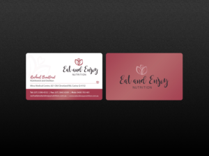 Business Card Design by Creations Box 2015 for Eat and Enjoy Nutrition | Design: #12630756