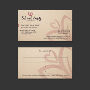 Business Card Design by Shradha for Eat and Enjoy Nutrition | Design: #12616732