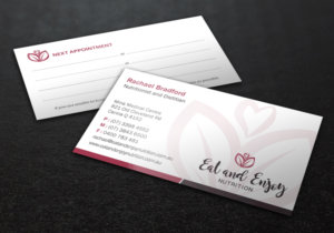 Business Card Design by Brand aid for Eat and Enjoy Nutrition | Design: #12618323
