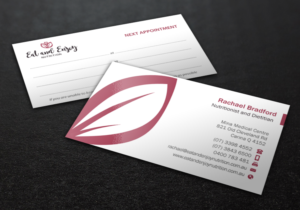 Business Card Design by Brand aid for Eat and Enjoy Nutrition | Design: #12618328