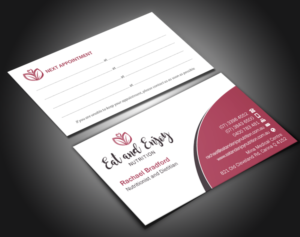 Business Card Design by Brand aid for Eat and Enjoy Nutrition | Design: #12618329
