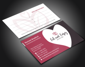 Business Card Design by Brand aid for Eat and Enjoy Nutrition | Design: #12618334