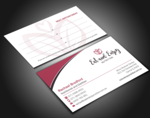 Business Card Design by Brand aid for Eat and Enjoy Nutrition | Design: #12618335