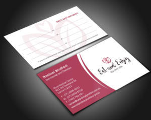 Business Card Design by Brand aid for Eat and Enjoy Nutrition | Design: #12618339