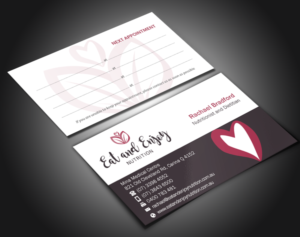 Business Card Design by Brand aid for Eat and Enjoy Nutrition | Design: #12618340