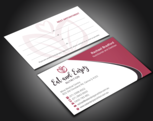 Business Card Design by Brand aid for Eat and Enjoy Nutrition | Design: #12618342