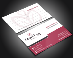 Business Card Design by Brand aid for Eat and Enjoy Nutrition | Design: #12618344