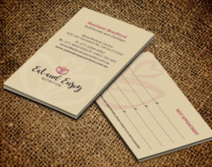 Business Card Design by Brand aid for Eat and Enjoy Nutrition | Design: #12628398