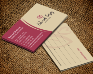 Business Card Design by Brand aid for Eat and Enjoy Nutrition | Design: #12628401