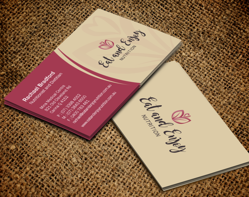 Business Card Design by Brand aid for Eat and Enjoy Nutrition | Design #12628433
